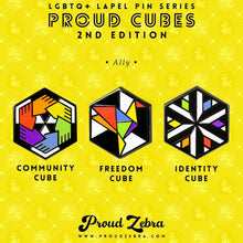 Load image into Gallery viewer, Ally 2nd Edition Proud Cube set, Community Cube, Freedom Cube, Identity Cube