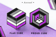 Load image into Gallery viewer, Asexual 1st Edition Proud Cube set, Signature Cube, Flag Cube