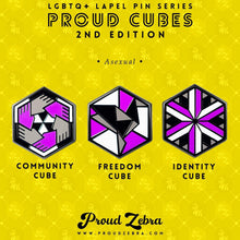 Load image into Gallery viewer, Asexual 2nd Edition Proud Cube set, Community Cube, Freedom Cube, Identity Cube