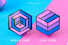 Load image into Gallery viewer, Bisexual 1st Edition Proud Cube set, Signature Cube, Flag Cube