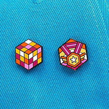 Load image into Gallery viewer, Lesbian 4th Edition Proud Cube set, Rubik's Cube, Medal Cube