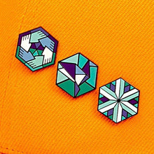Load image into Gallery viewer, Community, Freedom & Identity Cube Pin Set (3 Pins)