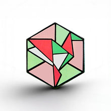 Load image into Gallery viewer, Abrosexual Flag - Freedom Cube Pin - main product photo on white background