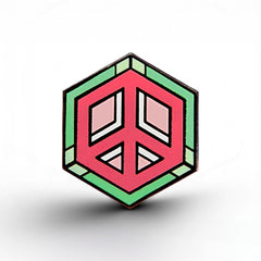 Abrosexual Flag - Peace Cube Pin