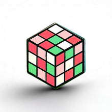 Load image into Gallery viewer, Abrosexual Flag - Rubik's Cube Pin - main product photo on white background