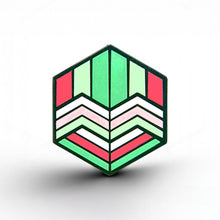 Load image into Gallery viewer, Abrosexual Flag - Love Cube Pin - main product photo on white background