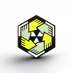 Agender Flag - Community Cube Pin