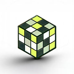 Agender Flag - Rubik's Cube Pin