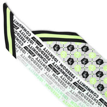 Load image into Gallery viewer, Agender Pride Flag Twilly Scarf on clean white background by Proud Zebra