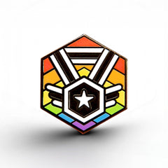 Ally Flag - Medal Cube Pin