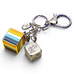 Aroace Pride Flag Proud Cube Bag Charm