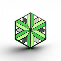 Aromantic Flag - Identity Cube Pin