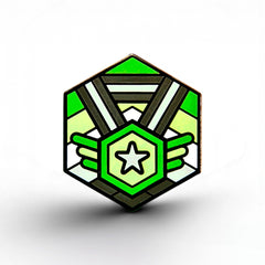 Aromantic Flag - Medal Cube Pin