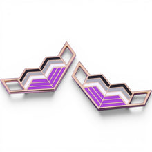 Load image into Gallery viewer, Asexual Pride Flag Love Lace Locks — the matching charm for this set