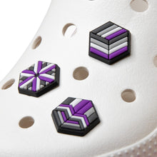 Load image into Gallery viewer, Asexual Pride Crocs Shoe Charms - main product photo on white background