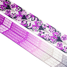 Load image into Gallery viewer, Asexual Pride Lanyard on clean white background by Proud Zebra