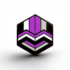 Asexual Flag - Love Cube Pin