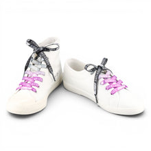 Load image into Gallery viewer, Asexual Pastel Shoelaces — studio pair shot