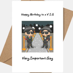 Birthday: V.I.G - LGBTQ+ Greeting Cards