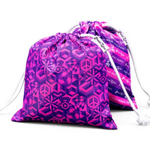 Load image into Gallery viewer, Bisexual Pride Flag Drawstring Bag on clean white background by Proud Zebra