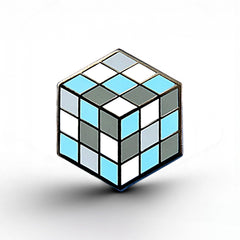 Demiboy Flag - Rubik's Cube Pin