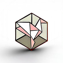 Load image into Gallery viewer, Demigirl Flag - Freedom Cube Pin - main product photo on white background