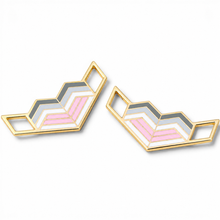Load image into Gallery viewer, Demigirl Pride Flag Love Lace Locks - main product photo on white background