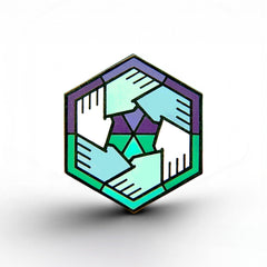 Gay MLM Flag - Community Cube Pin