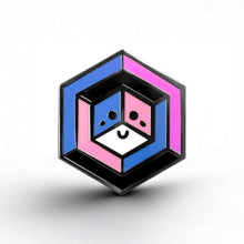 Load image into Gallery viewer, Genderfluid Flag - Proud Cube Pin - main product photo on white background