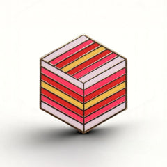 Girlflux Flag - Flag Cube Pin