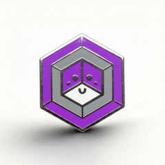 Graysexual Flag - Proud Cube Pin
