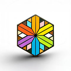 Inclusive Flag - Identity Cube Pin