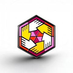 Lesbian Flag - Community Cube Pin