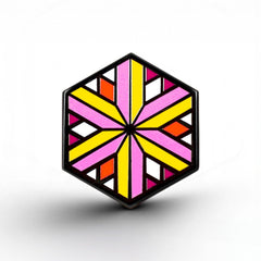 Lesbian Flag - Identity Cube Pin