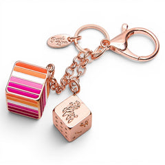 Lesbian Proud Cube Bag Charm