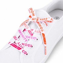 Lesbian Pride Flag White Shoelaces