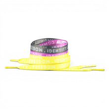 Load image into Gallery viewer, Non-Binary Pastel Shoelaces — coiled flat lay