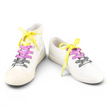 Load image into Gallery viewer, Non-Binary Pastel Shoelaces — studio pair shot