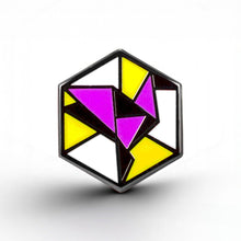 Load image into Gallery viewer, Non-Binary Freedom Cube Pin - main product photo on white background