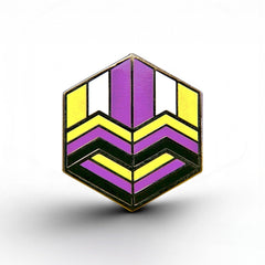 Non-Binary Love Cube Pin