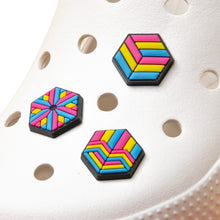 Load image into Gallery viewer, Pansexual Pride Crocs Shoe Charms - main product photo on white background