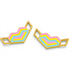 Load image into Gallery viewer, Pansexual Pride Flag Love Lace Locks — the matching charm for this set