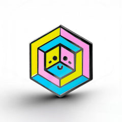 Pansexual Flag - Proud Cube Pin
