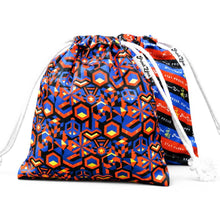 Load image into Gallery viewer, Polyamory Pride Flag Drawstring Bag on clean white background by Proud Zebra