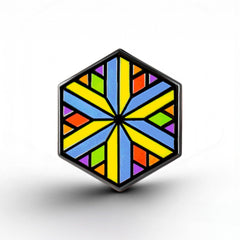 Rainbow Flag - Identity Cube Pin