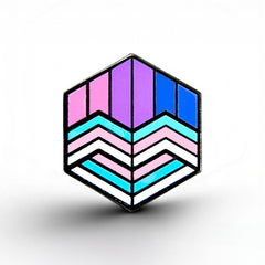 Trans Bisexual Pride - Love Cube Pin