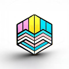 Trans Pansexual Pride - Love Cube Pin
