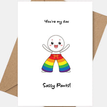 Load image into Gallery viewer, Queer Joy: Sassy Pants - LGBTQ+ Greeting Cards by Proud Zebra