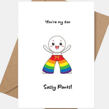 Load image into Gallery viewer, Queer Joy: Sassy Pants - LGBTQ+ Greeting Cards by Proud Zebra