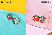 Load image into Gallery viewer, Abrosexual Flag - Medal Cube Pin-Pride Pin-ABRO_ED3+4